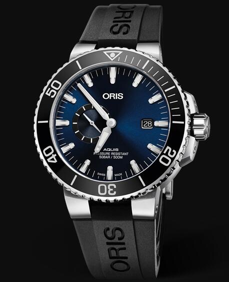 Review Oris Aquis Small Second Date 45.5mm 01 743 7733 4135-07 4 24 64EB Replica Watch - Click Image to Close
